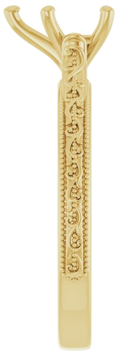 Sužadėtuvių Žiedas „Solitaire“ 585 Geltonojo Aukso Pear Shape 8mm x 6mm (4)