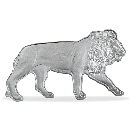 2021 Saliamono Salos Afrikos liūtas 1 oz sidabrinė Proof moneta dėžutėje (3)