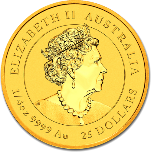 1/4 oz Pelės metai (Lunar III) 2020 Australija auksinė moneta (2)