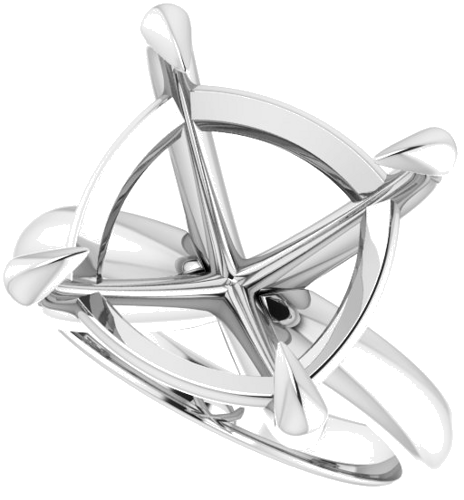 Sužadėtuvių Žiedas „Solitaire“ 585 Baltojo Aukso Cushion 13mm (5)