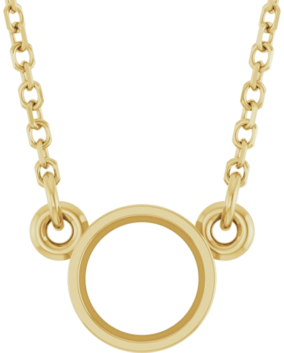 Pakabukas „Bezel-Set Solitaire Birthstone“ 585 Geltonojo Aukso Round 5.2mm (1)