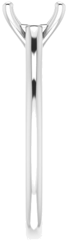 Sužadėtuvių Žiedas „Solitaire“ 585 Baltojo Aukso Round 7.4mm (4)