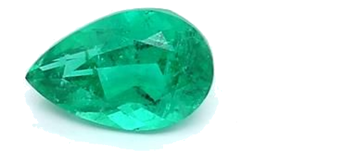0.64 carat GREEN BRILLIANTFANCY cut Pear Smaragdas (1)