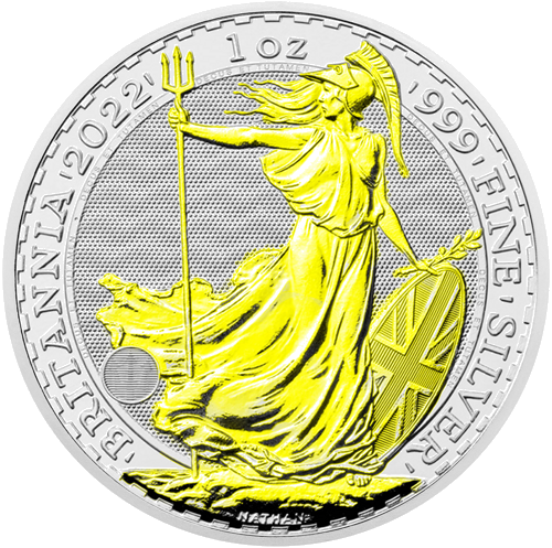 1 oz Britannia 2022 Didžioji Britanija sidabrinė moneta Spalvota (1)