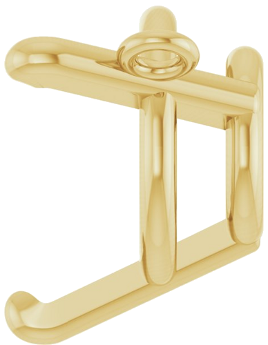 18K Yellow 8 mm Round 3-Prong Necklace Center (3)