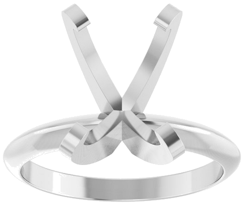 Sužadėtuvių Žiedas „Solitaire“ 585 Baltojo Aukso Oval 11mm x 9mm (3)