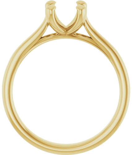 Sužadėtuvių Žiedas „Solitaire“ 585 Geltonojo Aukso Oval 8mm x 6mm (2)