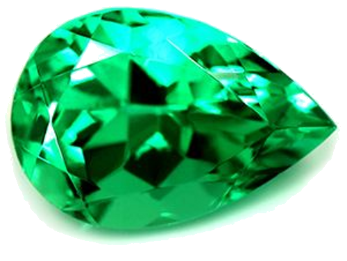 2.07 carat GREEN Pear Smaragdas (1)
