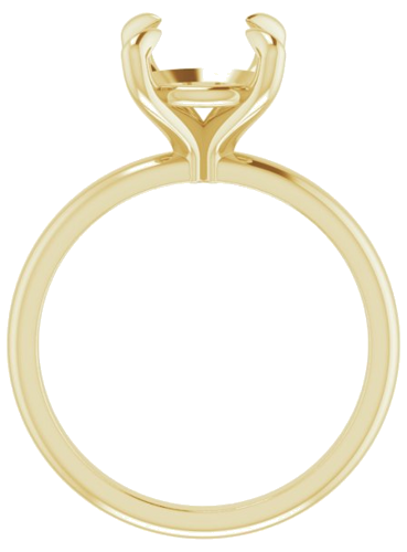 Sužadėtuvių Žiedas „Solitaire“ 585 Geltonojo Aukso Round 9mm (2)