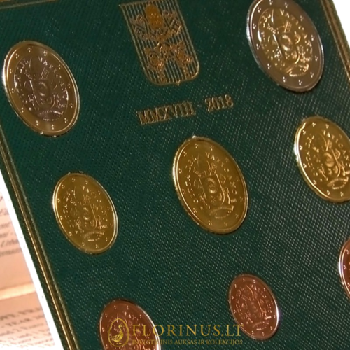 2018 Vatican Francis coat of arms BU Euro coin set (3)