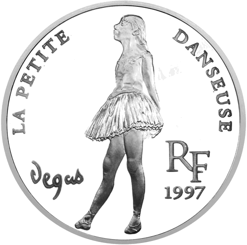 10 Francs La Petite Danseuse 1997 France Silver Coin (1)