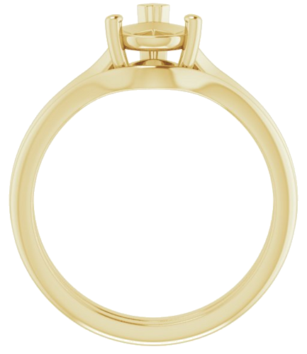 Sužadėtuvių Žiedas „Solitaire“ 585 Geltonojo Aukso Pear Shape 9mm x 6mm (7)