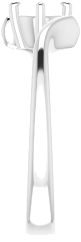 Sužadėtuvių Žiedas „Solitaire“ 585 Baltojo Aukso Round 4.8mm (4)