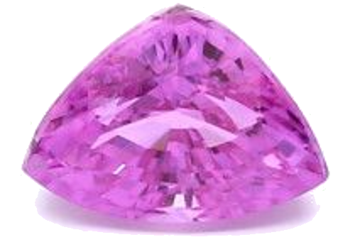 1.2 carat PINK BRILLIANTSTEP cut Triangular Safyras (1)