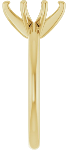 14K Yellow  9x4.5 mm Marquise Solitaire Engagement Ring Mounting (4)