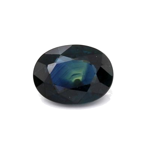 1.3 carat BLUE BRILLIANTSTEP cut Oval Safyras (1)