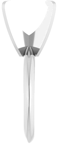 Sužadėtuvių Žiedas „Solitaire“ 585 Baltojo Aukso Oval 11mm x 9mm (4)