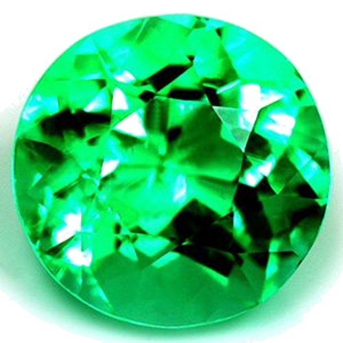 2.1 carat GREEN Round Smaragdas (1)