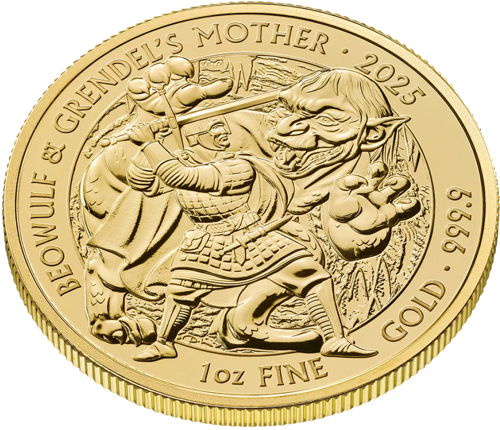 1 oz Beowulf & Grendel Myths and Legends 2025 Great Britain Gold Coin (3)