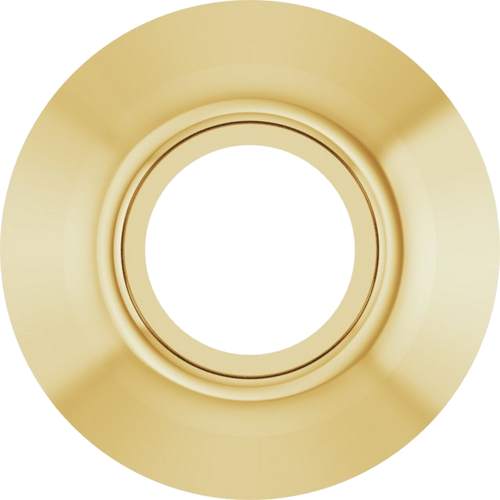 14K Yellow 3 mm Round Bezel-Set Slide Pendant Mounting (1)