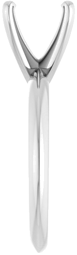 Platinum 8.6-9.1 mm Round 4-Prong Light Solitaire Ring Mounting (4)