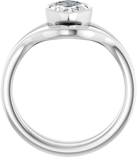14K White 12x6 mm Marquise Solitaire Engagement Ring Mounting (7)