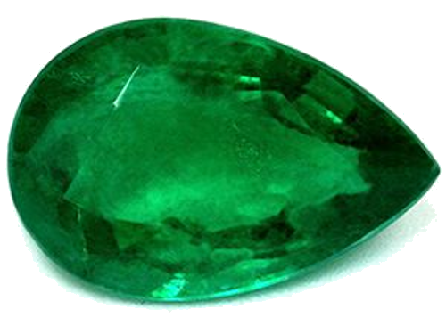2.59 carat GREEN Pear Smaragdas (1)