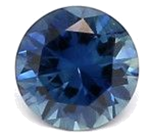 0.35 carat BLUE BRILLIANT cut Round Safyras (1)