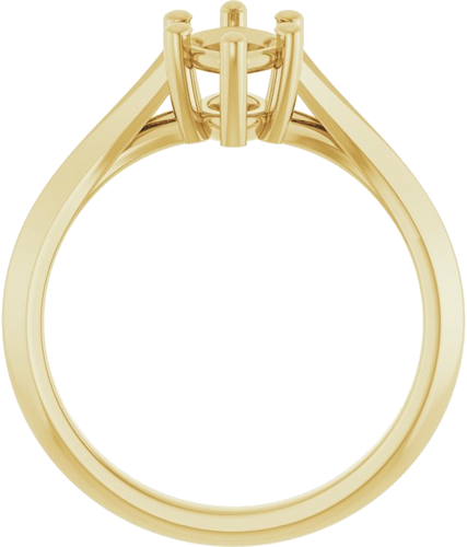 14K Yellow 10x5 mm Marquise Solitaire Engagement Ring Mounting (2)