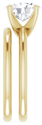 Sužadėtuvių Žiedas „Solitaire“ 585 Geltonojo Aukso Oval 9mm x 7mm (9)