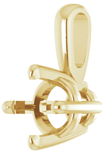 Pakabukas „Solitaire“ 585 Geltonojo Aukso Round 4.5mm (2)