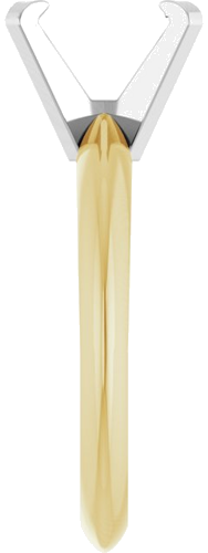 Sužadėtuvių Žiedas „Solitaire“ 585 Baltojo Ir Geltonojo Aukso Emerald 7mm x 5mm (4)