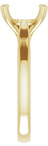 Sužadėtuvių Žiedas „Solitaire“ 585 Geltonojo Aukso Round 9.4mm (4)