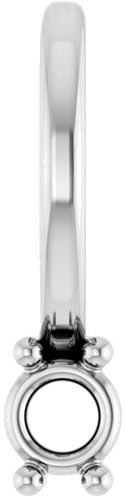 14K White 2.5 Round 1-Stone Family Bar Pendant Mounting (1)