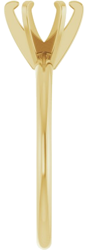 Sužadėtuvių Žiedas „Solitaire“ 585 Geltonojo Aukso Round 6.4mm (4)