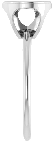 Sužadėtuvių Žiedas „Solitaire“ 585 Baltojo Aukso Round 8.2mm (4)