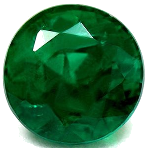 1.23 carat GREEN Round Smaragdas (1)
