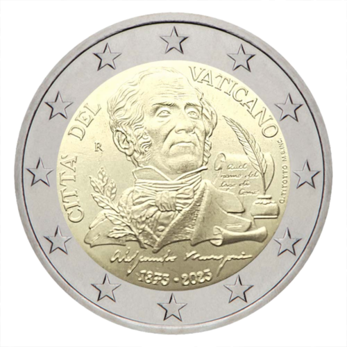 2023 2 eiro Alehandro Manconi Vatikāna monēta (2)