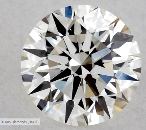 0.56 carat H-VVS2 Excellent cut Natūralus Round Deimantas (1)