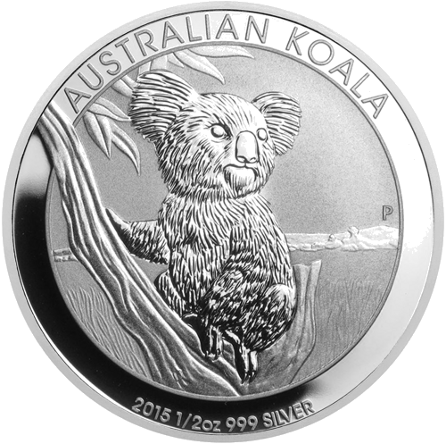 2015 Австралийска коала 1/2 oz сребърна монета (1)