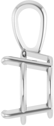 Pakabukas „Solitaire“ 585 Baltojo Aukso Round 12mm (3)