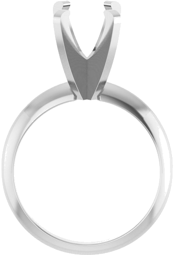 Platinum 10x8 mm Oval Solitaire Engagement Ring Mounting (2)