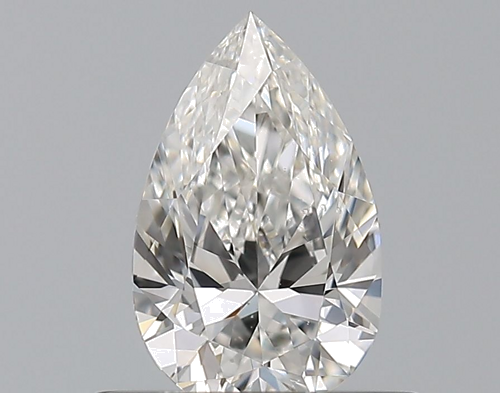 0.5 carat F-VS2 Natūralus Pear Deimantas (1)