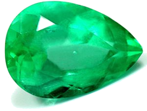 2.24 carat GREEN Pear Smaragdas (1)