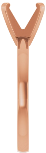 Sužadėtuvių Žiedas „Solitaire“ 585 Rožinis Aukso Round 8mm (4)