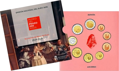 2019 Spain BU Euro coin set with 2 euro commemorative coin (1)