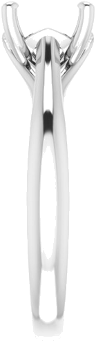 Sužadėtuvių Žiedas „Solitaire“ 950 Platinos Round 7.4mm (4)