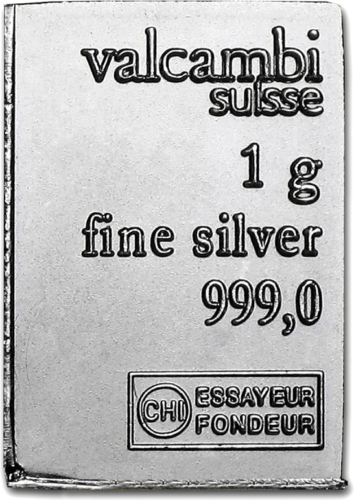 100 x 1 гр. CombiBar™ Сребърно кюлче Valcambi (5)
