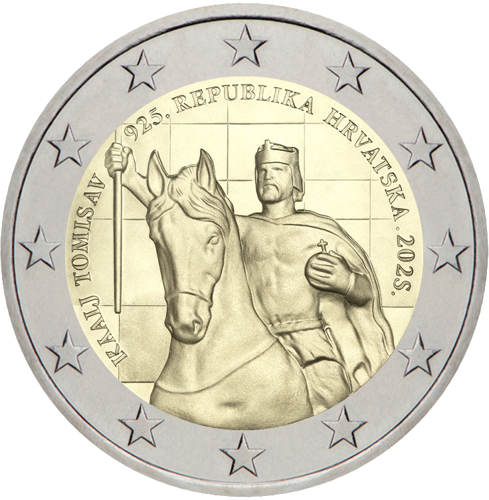 2025 Croatia King Tomislav 2 Euro Coin (1)