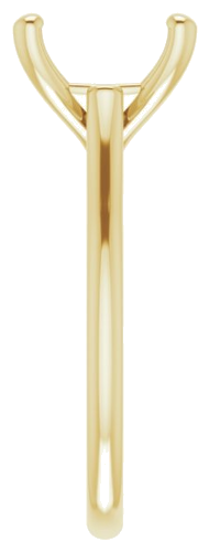 Sužadėtuvių Žiedas „Solitaire“ 585 Geltonojo Aukso Cushion 10mm (4)